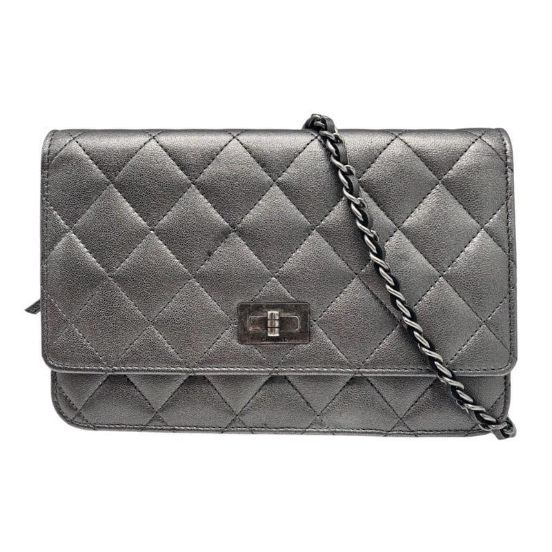 CHANEL CHAIN WALLET SHOULDER BAG: CHANEL Chain Wallet Shoulder Bag Brand: CHANEL Type: Shoulder Bag Material: leather Color: SVHardware Size: W12cm x H19cmx D4cm W4.7 x H7.5x D1.6inch Accessories: None Accessories Notice: