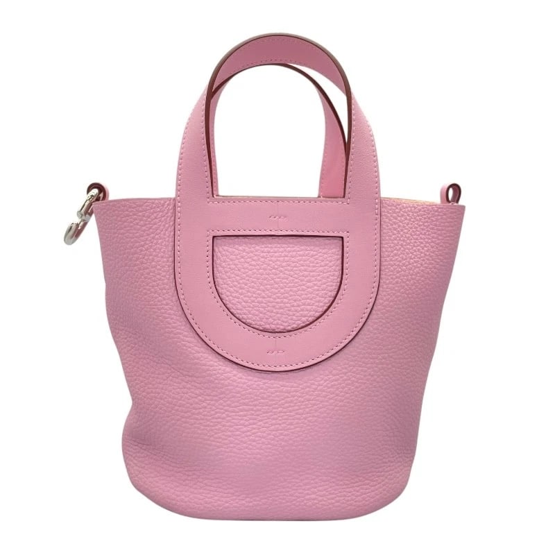 HERMES IN THE LOOP 18 HANDBAG: HERMES in the loop 18 Handbag Brand: HERMES Type: Handbag Material: Swift/Taurillon Clemence Color: Mauve Silvestre SilverHardware Size: W18cm x H19.5cmx D12cm W7.1 x H7.7x D4.7inch Accessories: N