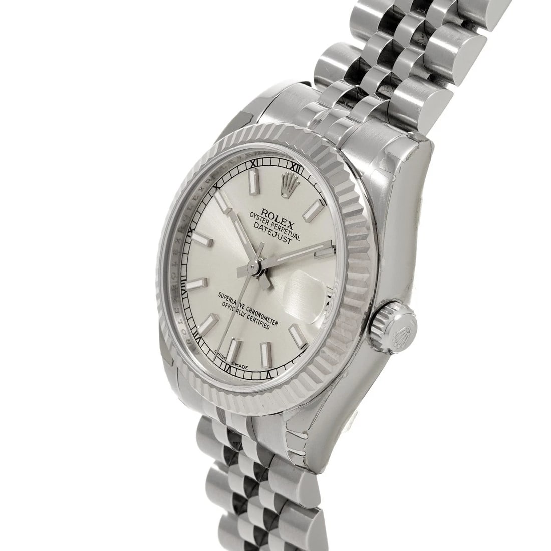 ROLEX DATEJUST SILVER WATCH - 2
