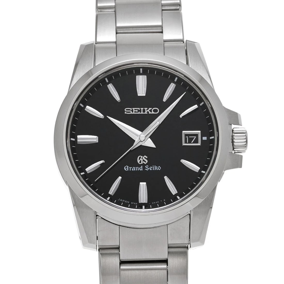GRAND SEIKO QUARTZ BLACK WATCH: Grand Seiko Quartz Black WATCH Brand: Grand Seiko Type: Wristwatch Material: Band Material Stainless steel, Case Material Stainless steel Color: Dial Color Black Size: ??Case? H/about 37mm W/about 37m