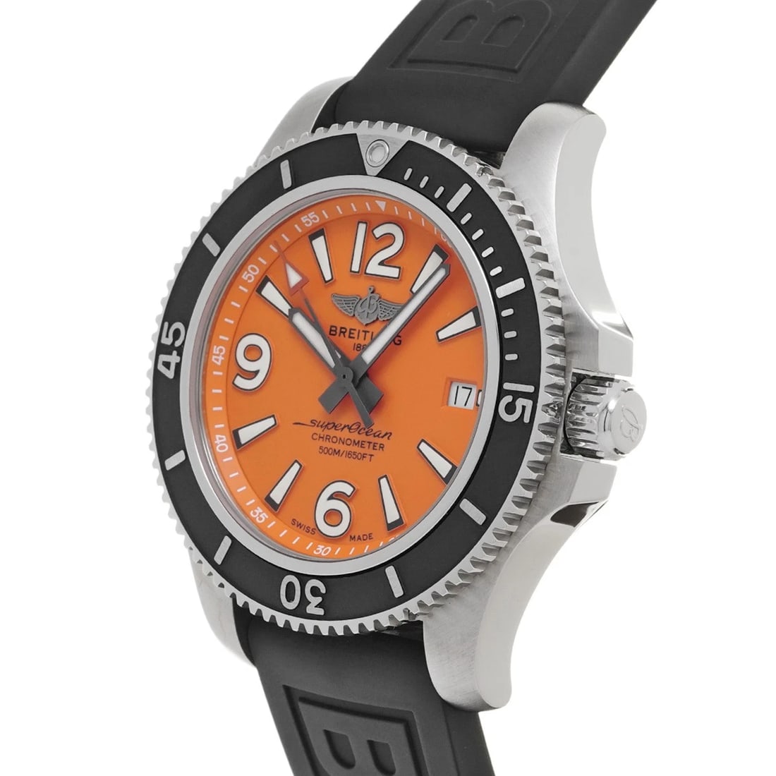BREITLING SUPEROCEAN AUTOMATIC ORANGE WATCH - 2