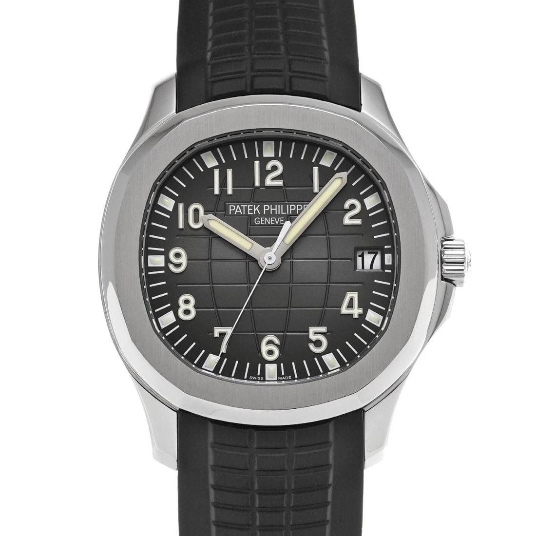 PATEK PHILIPPE AQUANAUT BLACK EMBOSS WATCH: PATEK PHILIPPE Aquanaut Black Emboss WATCH Brand: PATEK PHILIPPE Type: Wristwatch Material: Band Material rubber, Case Material Stainless steel Color: Dial Color Black Emboss Size: ??Case? H/about 40m