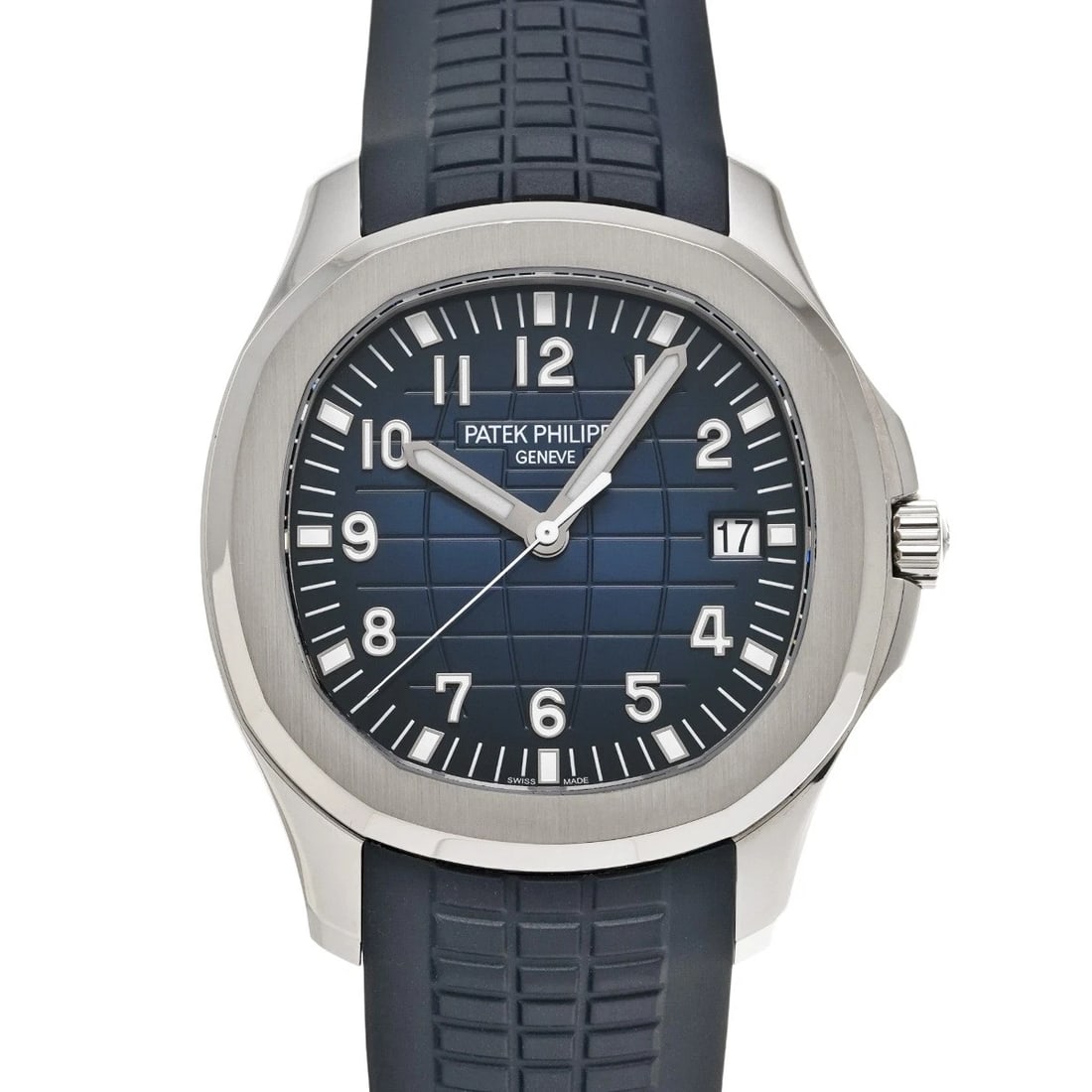 PATEK PHILIPPE AQUANAUT BLUE BLACK GRADATION WATCH: PATEK PHILIPPE Aquanaut Blue Black Gradation WATCH Brand: PATEK PHILIPPE Type: Wristwatch Material: Band Material rubber, Case Material White gold Color: Dial Color Blue Black Gradation Size: ??Case? 
