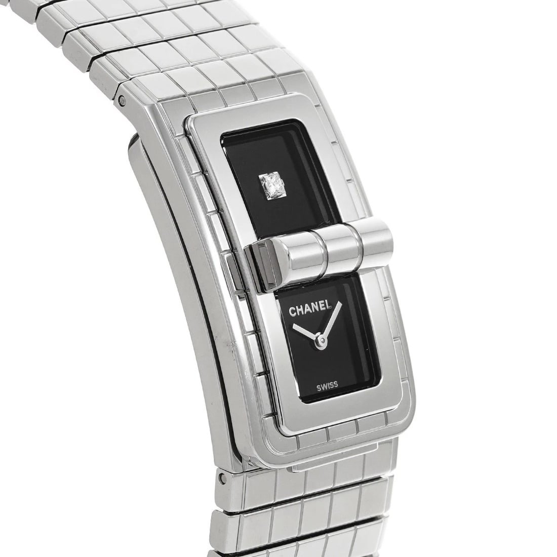 CHANEL CODE COCO BLACK/DIAMOND WATCH - 3