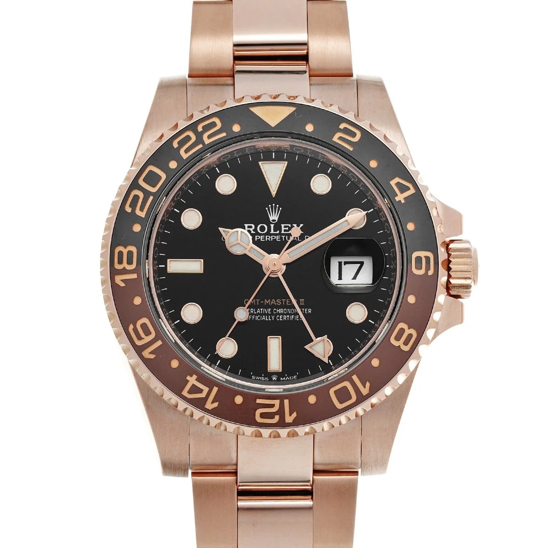 ROLEX MASTER BLACK WATCH: ROLEX Master black WATCH Brand: ROLEX Type: Wristwatch Material: Band Material Everrose gold, Case Material Everrose gold Color: Dial Color black Size: ??Case? H/about 40mm W/about 40mm D/about 12mm l