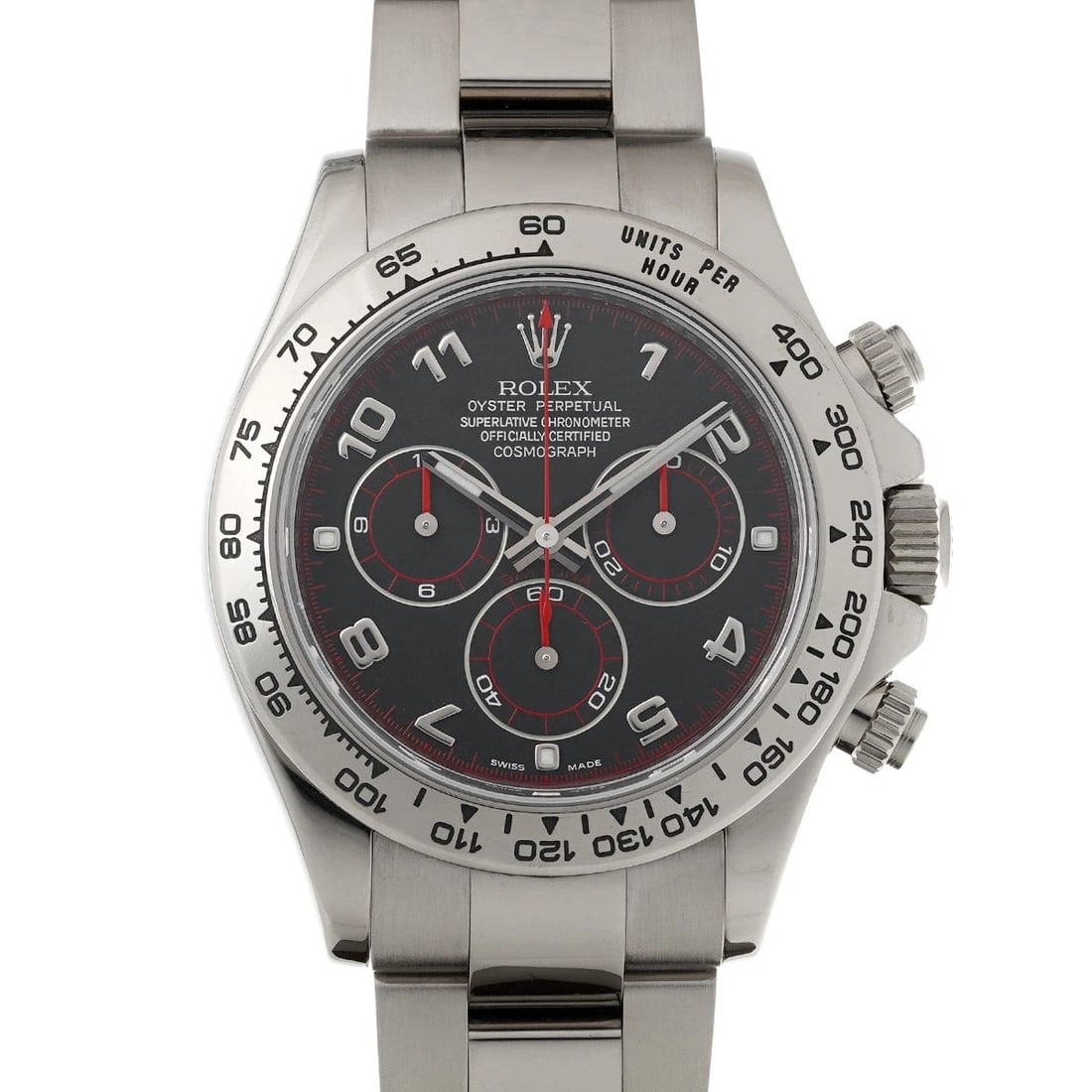 ROLEX COSMOGRAPH DAYTONA BLACK WATCH: ROLEX Cosmograph Daytona black WATCH Brand: ROLEX Type: Wristwatch Material: Band Material White gold, Case Material White gold Color: Dial Color black Size: ??Case? H/about 40mm W/about 40mm D/about