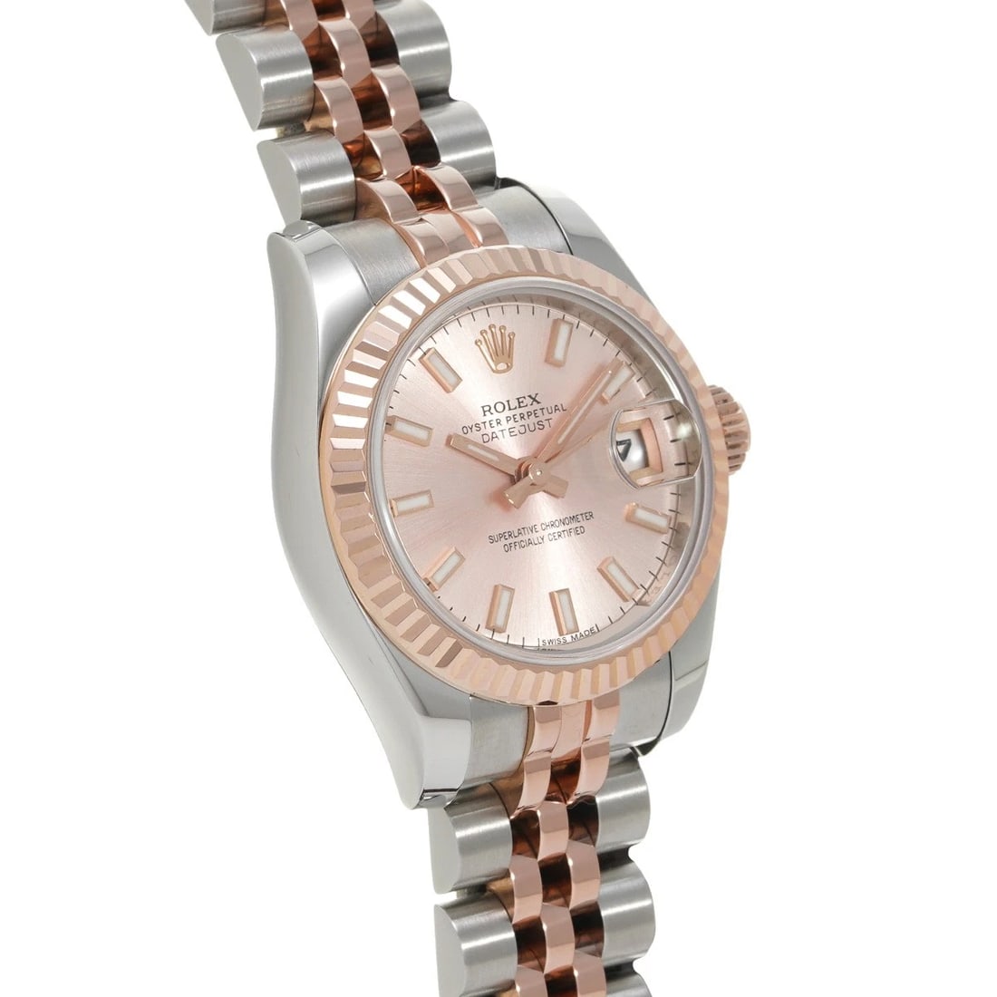 ROLEX DATEJUST PINK WATCH - 3
