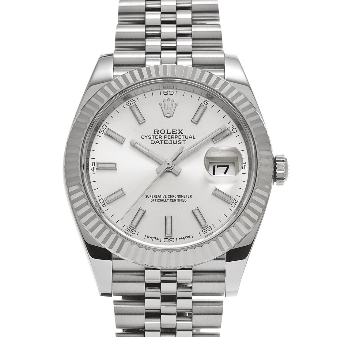 ROLEX DATEJUST SILVER WATCH: ROLEX Datejust Silver WATCH Brand: ROLEX Type: Wristwatch Material: Band Material Stainless steel, Case Material Stainless steel Color: Dial Color Silver Size: ??Case? H/about 41mm W/about 41mm D/abou