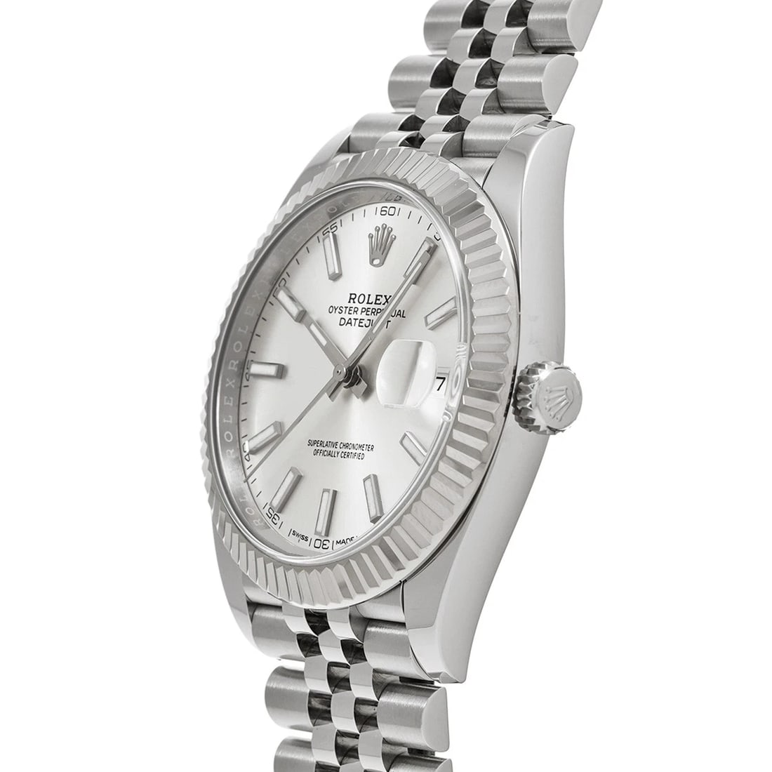 ROLEX DATEJUST SILVER WATCH - 2