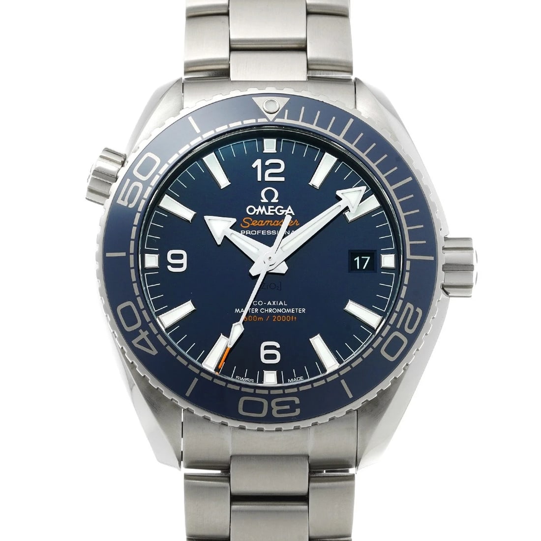 OMEGA SEAMASTER PLANET OCEAN CO AXIAL CHRONOMETER WATCH: OMEGA Seamaster Planet Ocean Co axial Chronometer WATCH Brand: OMEGA Type: Wristwatch Material: Band Material Stainless steel, Case Material Stainless steel Color: Dial Color blue Size: ??Case? H/abou