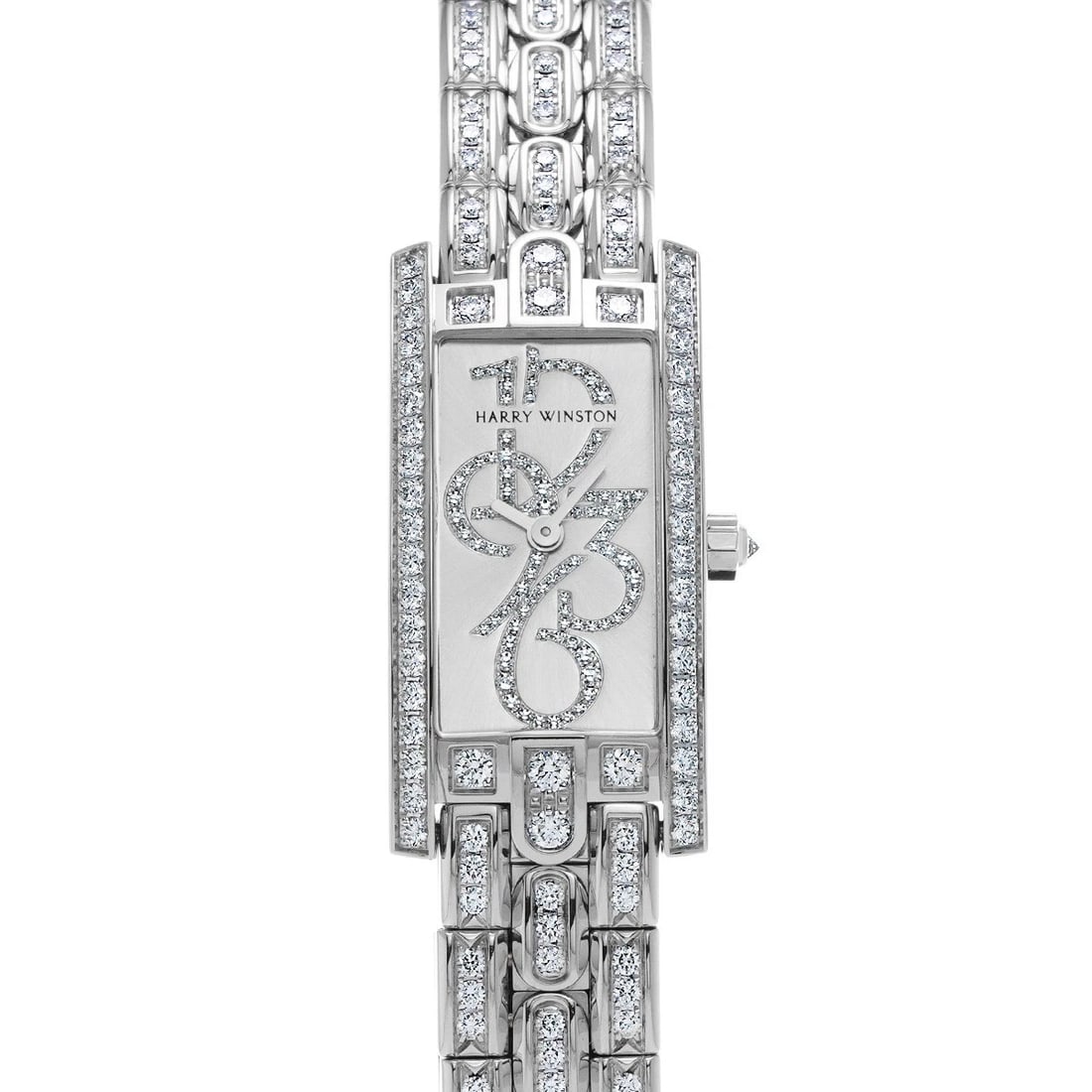HARRY WINSTON SILVER DIAMOND WATCH: HARRY WINSTON Silver diamond WATCH Brand: HARRY WINSTON Type: Wristwatch Material: Band Material White gold/diamond, Case Material White gold/diamond Color: Dial Color Silver/diamond Size: ??Case? H/a
