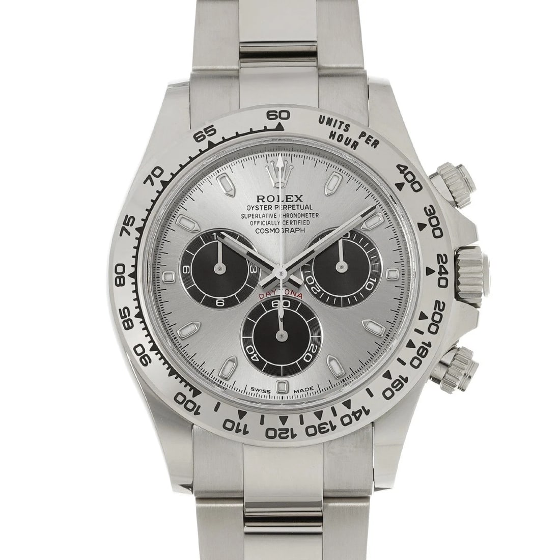 ROLEX COSMOGRAPH DAYTONA STEEL BLACK WATCH: ROLEX Cosmograph Daytona steel black WATCH Brand: ROLEX Type: Wristwatch Material: Band Material White gold, Case Material White gold Color: Dial Color steel/black Size: ??Case? H/about 40mm W/about