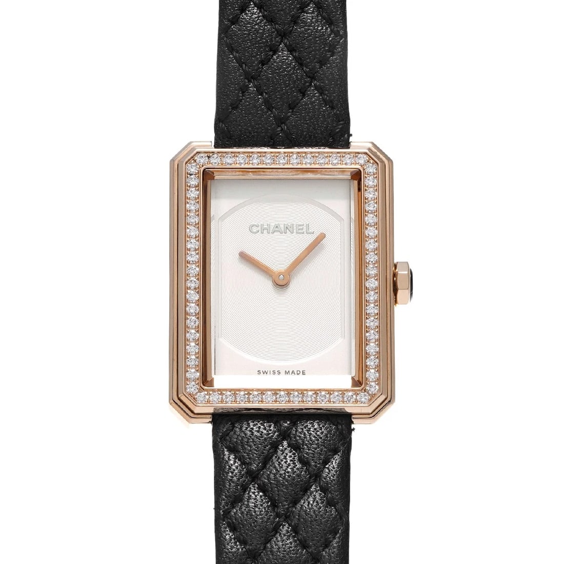 CHANEL WHITE WATCH: CHANEL white WATCH Brand: CHANEL Type: Wristwatch Material: Band Material leather, Case Material Pink gold Color: Dial Color white Size: ??Case? H/about 27.9mm W/about 21.5mm D/about 6.2mm Circumferen