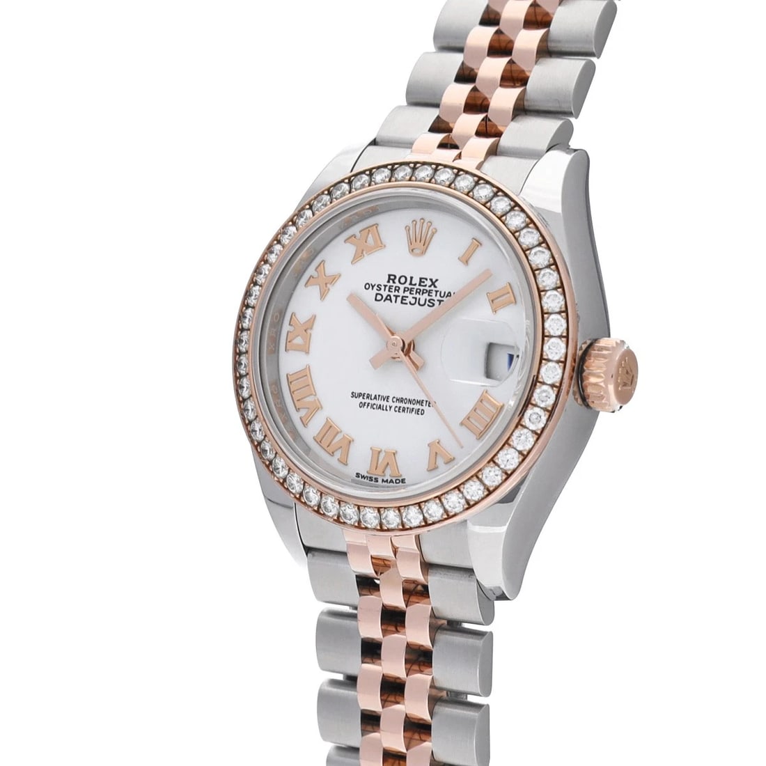 ROLEX DATEJUST WHITE WATCH - 2