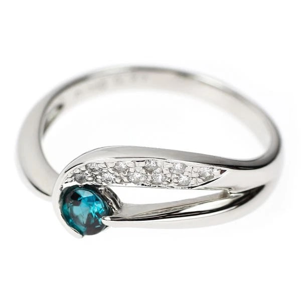 PT900 ALEXANDRITE DIAMOND RING - 2