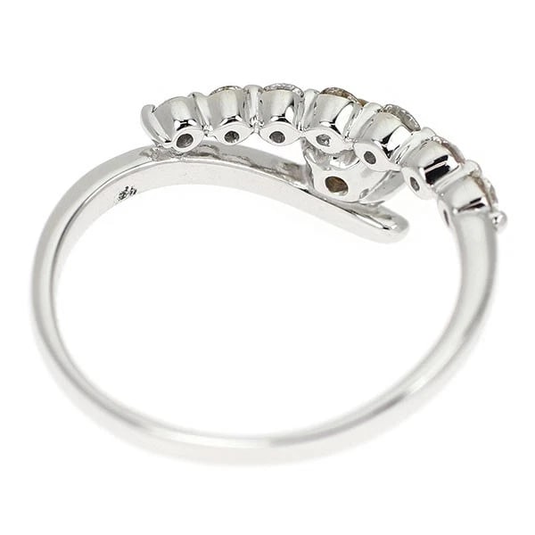 K18WG DIAMOND RING - 2