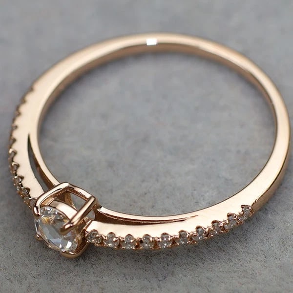 K18PG ROSE CUT DIAMOND RING - 2