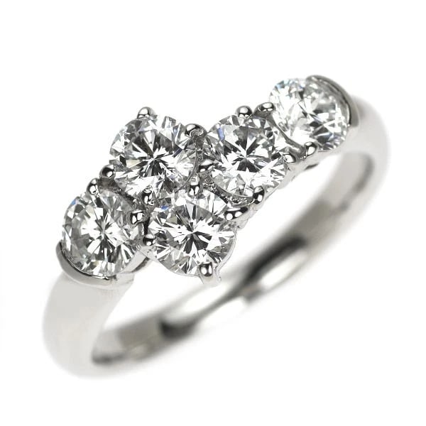 PT900 DIAMOND RING: Pt900 diamond ring Brand: None Type: rings Material: Pt900, Main Stone/Creation Natural Color: Silver Size: 6US Accessories: None Accessories Notice: When purchasing pre-owned goods, pleas