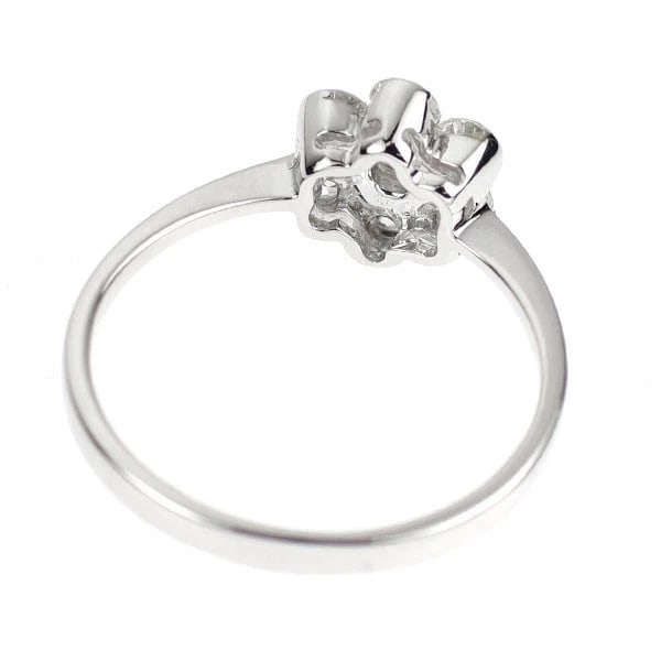 K18WG DIAMOND RING - 2