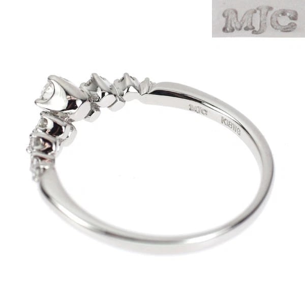 MJC K18WG DIAMOND RING - 2