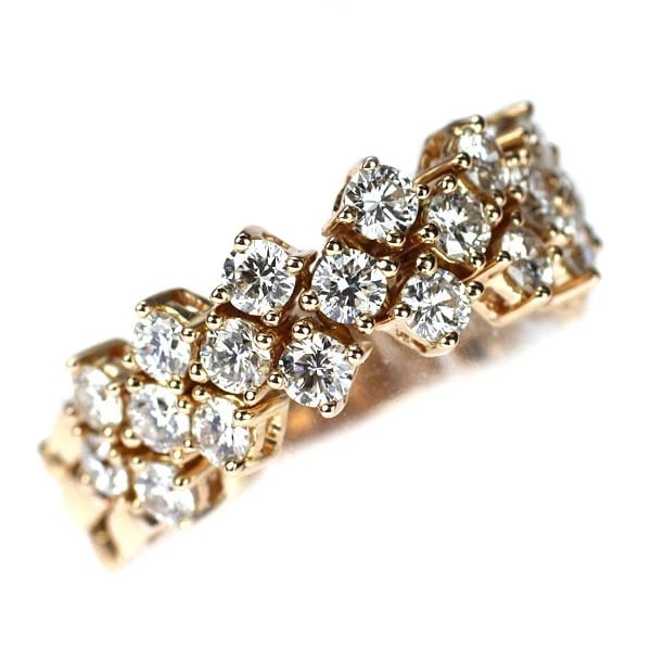 K18PG DIAMOND RING: K18PG diamond ring Brand: None Type: rings Material: K18PG, Main Stone/Creation Natural Color: pink Gold Size: 5.25US Accessories: None Accessories Notice: When purchasing pre-owned goods, please