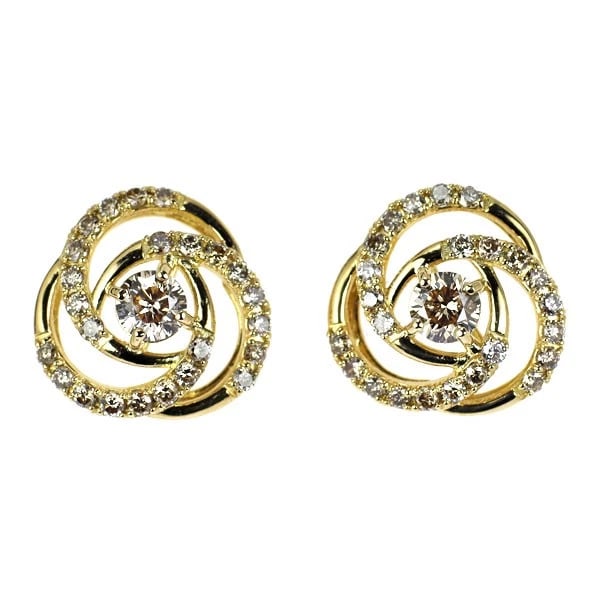 K18YG DIAMOND EARRING: K18YG diamond earring Brand: None Type: piercing Material: K18YG, Main Stone/Creation Natural Color: Yellow Gold Size: Length/Width/Diameter (CM) 12.4 Accessories: None Accessories Notice: When
