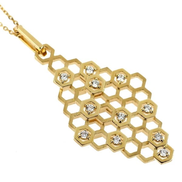 K18Y DIAMOND PENDANT NECKLACE - 2