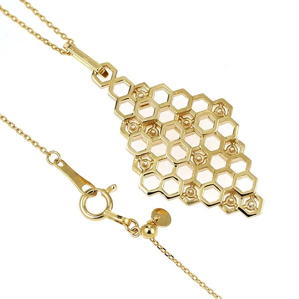 K18Y DIAMOND PENDANT NECKLACE - 3