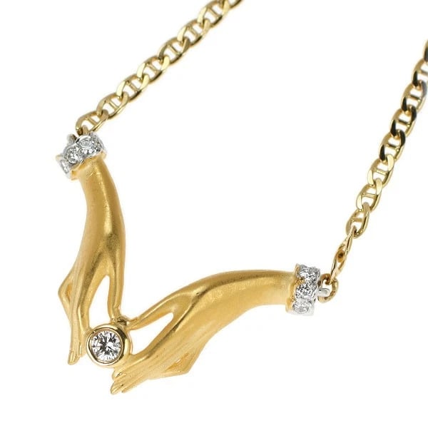 CARRERA Y CARRERA K18YG/WG/PG DIAMOND PENDANT NECKLACE: Carrera y Carrera K18YG/WG/PG Diamond Pendant Necklace Brand: Carrera y Carrera Type: pendant necklace Material: K18YG/WG/PG, Main Stone/Creation Natural Color: YG/WG/PG Size: Necklace: Chain Length