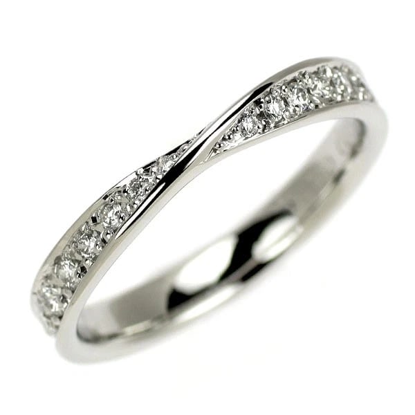 PT950 DIAMOND RING: Pt950 diamond ring Brand: None Type: rings Material: Pt950, Main Stone/Creation Natural Color: Silver Size: 5.25US Accessories: None Accessories Notice: When purchasing pre-owned goods, please refer