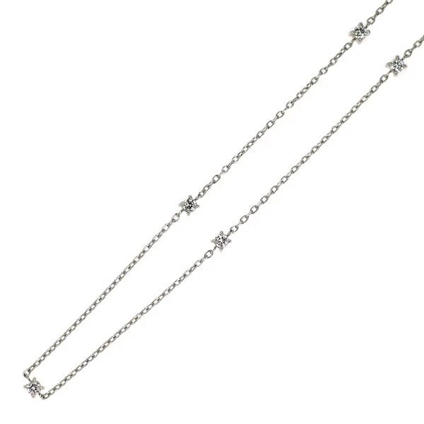 PT850 DIAMOND NECKLACE: Pt850 diamond necklace Brand: None Type: necklaces Material: Pt850, Main Stone/Creation Natural Color: Silver Size: Necklace: Chain Length ?61cm Accessories: None Accessories Notice: When purchasing