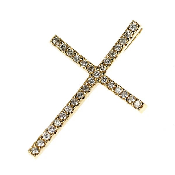 K18YG DIAMOND PENDANT: K18YG diamond pendant Brand: None Type: pendant top Material: K18YG, Main Stone/Creation Natural Color: Yellow Gold Size: Length/Width/Diameter (CM) 36.6 Accessories: None Accessories Notice: When