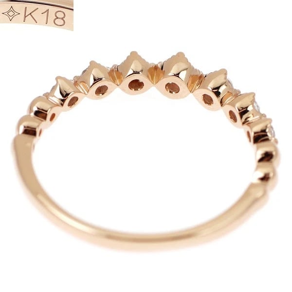 K18PG ROSE CUT DIAMOND RING - 2