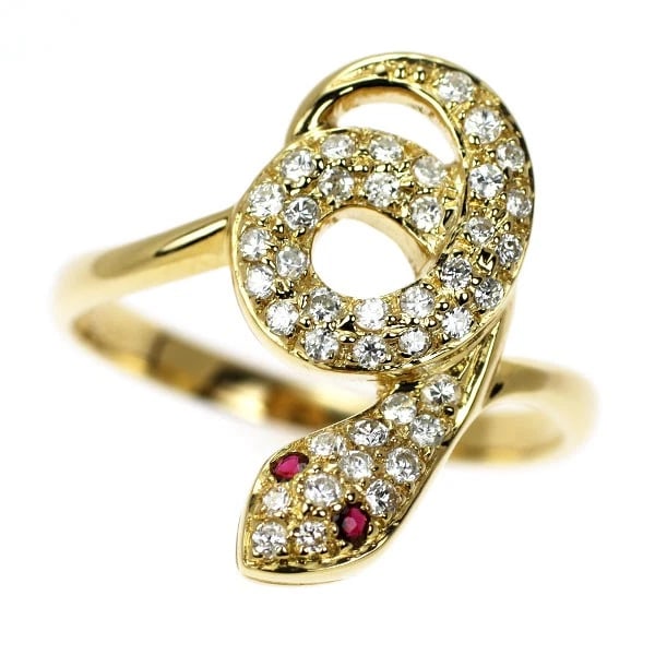 K18YG RUBY DIAMOND RING: K18YG ruby diamond ring Brand: None Type: rings Material: K18YG, Main Stone/Creation rubySide Stonediamonds Color: Yellow Gold Size: 6.75 - 7US Accessories: None Accessories Notice: When purchasing