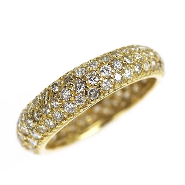 K18YG DIAMOND RING: K18YG Diamond Ring Brand: None Type: rings Material: K18YG, Main Stone/Creation Natural Color: Yellow Gold Size: 4.75 - 5US Accessories: None Accessories Notice: When purchasing pre-owned goods,