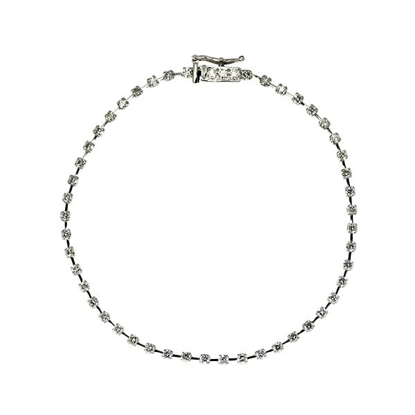 PT900 DIAMOND BRACELET: Pt900 diamond bracelet Brand: None Type: bracelets Material: Pt900, Main Stone/Creation Natural Color: Silver Size: Length/Width/Diameter (CM) 2.1 Accessories: None Accessories Notice: When