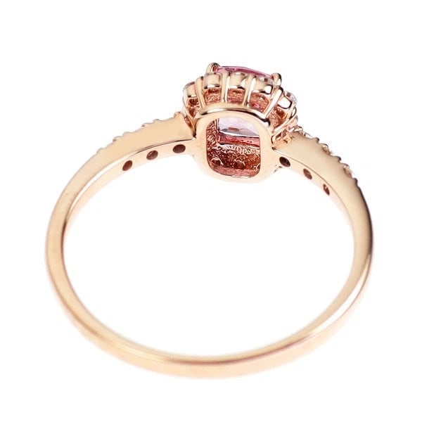 K18PG SAPPHIRE DIAMOND RING - 2