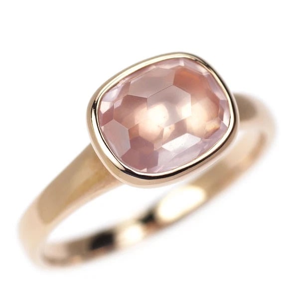 VERETTA ATTAVA K18PG ROSE QUARTZ RING: Veretta Attava K18PG Rose Quartz Ring Brand: None Type: rings Material: K18PG, Main Stone/Creation quartz Color: pink Gold Size: 7.5US Accessories: None Accessories Notice: When purchasing