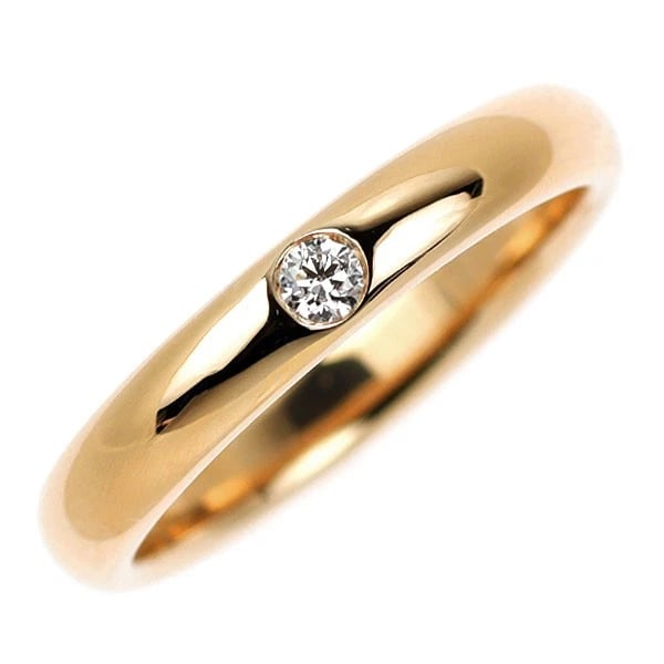 HARRY WINSTON K18PG DIAMOND RING: Harry Winston K18PG Diamond Ring Brand: Harry Winston Type: rings Material: K18PG, Main Stone/Creation Natural Color: pink Gold Size: 4.5US Accessories: None Accessories Notice: When purchasing