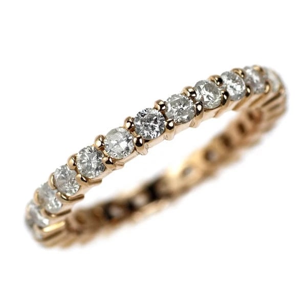 K18PG DIAMOND RING: K18PG diamond ring Brand: None Type: rings Material: K18PG, Main Stone/Creation Natural Color: pink Gold Size: 4.75 - 5US Accessories: None Accessories Notice: When purchasing pre-owned go
