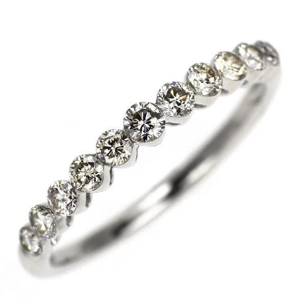 K18WG DIAMOND RING: K18WG diamond ring Brand: None Type: rings Material: K18WG, Main Stone/Creation Natural Color: White Gold Size: 7.25US Accessories: None Accessories Notice: When purchasing pre-owned goods, please