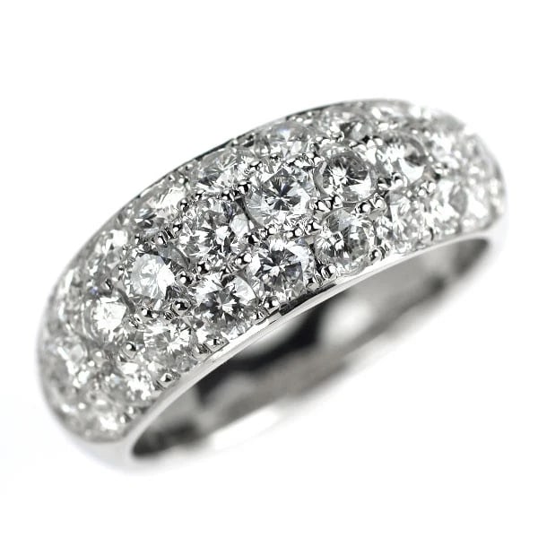 PT900 DIAMOND RING: Pt900 diamond ring Brand: None Type: rings Material: Pt900, Main Stone/Creation Natural Color: Silver Size: 6.25 - 6.5US Accessories: None Accessories Notice: When purchasing pre-owned goods, please