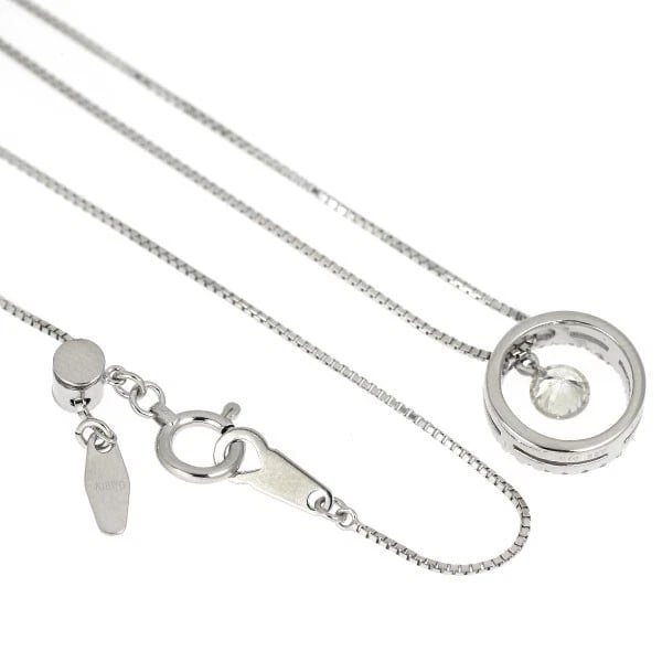 K18WG STRINGDIAMOND PENDANT - 2