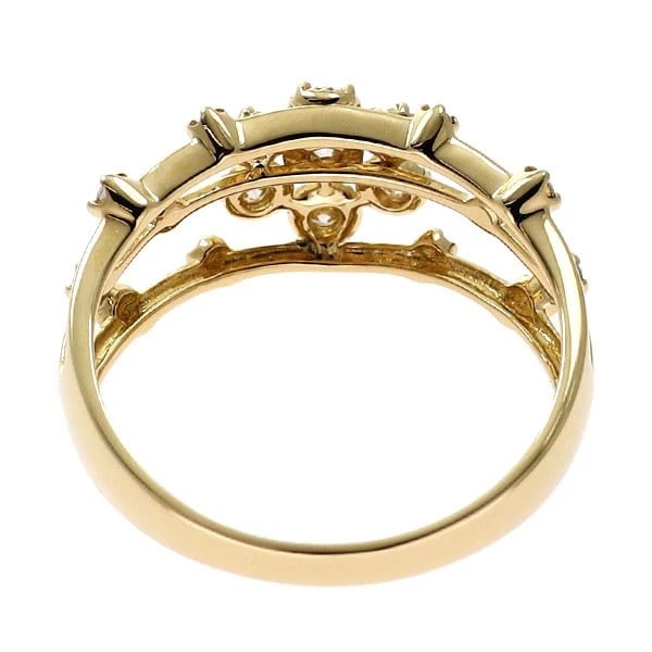 K18YG DIAMOND RING - 2