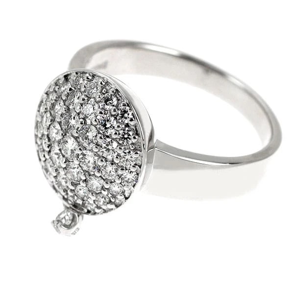 K18WG DIAMOND RING - 2
