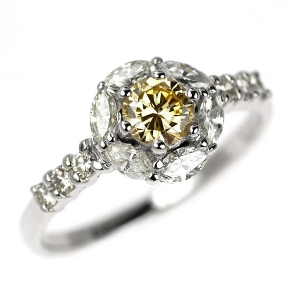 K18WG DIAMOND RING: K18WG Diamond Ring Brand: None Type: rings Material: K18WG, Main Stone/Creation Natural Color: White Gold Size: US 6 Accessories: None Accessories Notice: When purchasing pre-owned goods, please