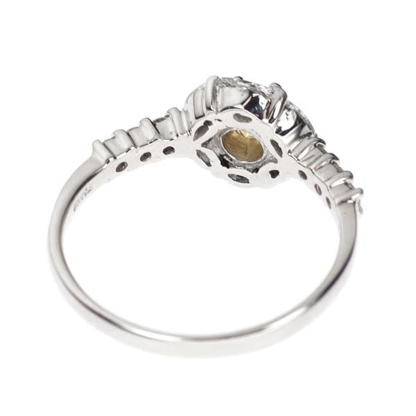 K18WG DIAMOND RING - 2