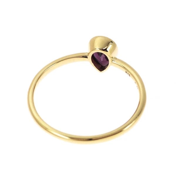K18YG GARNET RING - 2