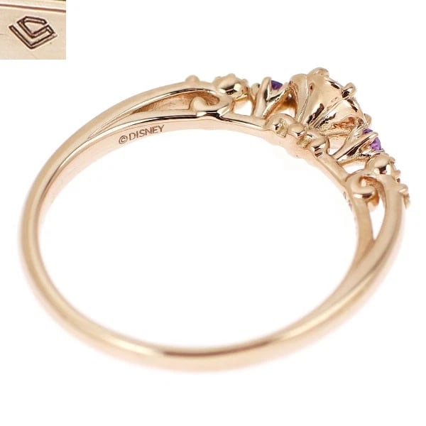 K18PG DIAMOND AMETHYST RING - 2