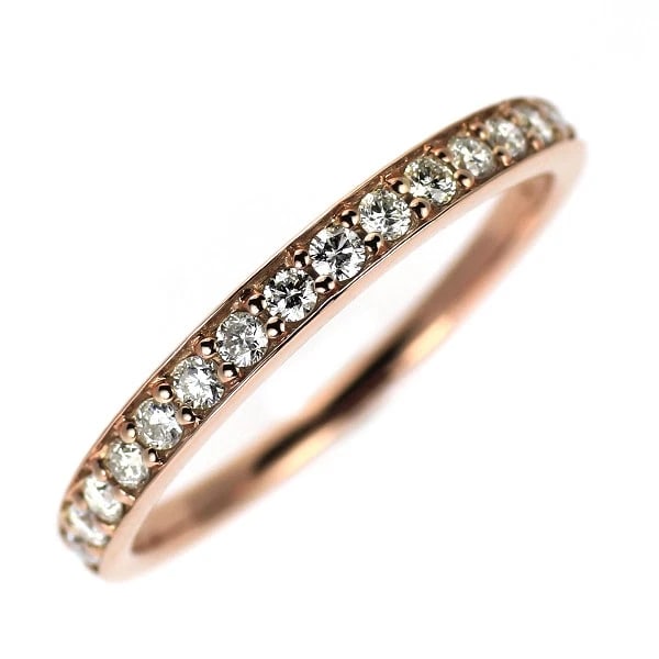 K18PG DIAMOND RING: K18PG Diamond Ring Brand: None Type: rings Material: K18PG, Main Stone/Creation Natural Color: pink Gold Size: 5.5 - 5.75US Accessories: None Accessories Notice: When purchasing pre-owned goods,